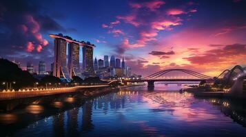 Singapore tourism background photo