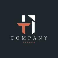 Initial TH Letter Logo, Modern and Luxury Minimalist HT Logo Vector Template