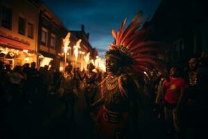 Essence of local communities coming together for parades, concerts, and cultural events on international tolerance special day. Generative Ai photo