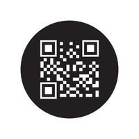 QR code icon vector