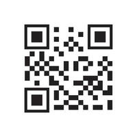 qr código icono vector