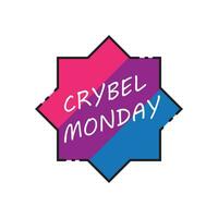 Cyber Monday icon vector