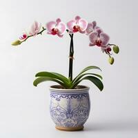 orchid in pot Ai Generative photo