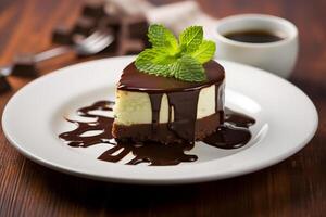 chocolate mint dessert photo