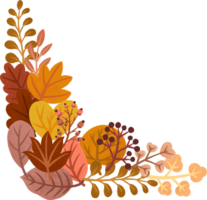 Autumn Leaves Corner Border png