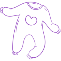 Baby Bodysuit Doodle Art PNG Transparent Background