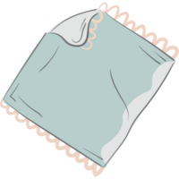 Baby Cloth Doodle Illustration PNG Transparent Background
