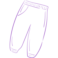 bambino pantaloni scarabocchio arte png trasparente sfondo