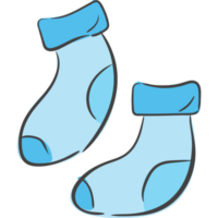 Baby Socke Gekritzel Illustration png transparent Hintergrund