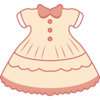 bebé niña vestido, niña ropa ilustración pastel color png transparente antecedentes