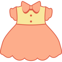 bébé fille robe, fille vêtements illustration pastel Couleur png transparent Contexte