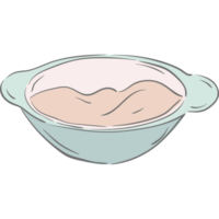 bambino porridge scarabocchio illustrazione png trasparente sfondo