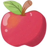 ilustración de manzana roja png