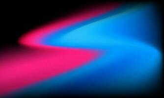 abstract blue and pink lines on black background, vector illustration