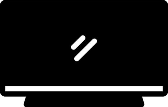 solid icon for lcd vector