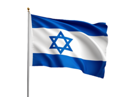 ai generativo Israel bandeira em transparente fundo png