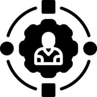 solid icon for adapted vector