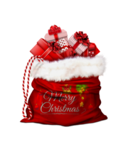 Papa Noel claus bolso y regalos png