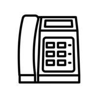 Telephone icon in vector. Illustration vector