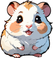 süß Hamster Karikatur Maskottchen ai generativ png