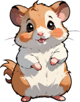 fofa hamster desenho animado Projeto ai generativo png