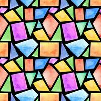 a colorful pattern of triangles on a black background photo