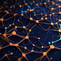 abstract background that is inspired by the complex network of synapses that connects our brains. photo