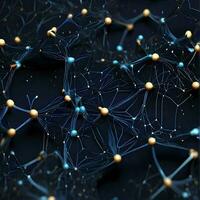 abstract background that is inspired by the complex network of synapses that connects our brains. photo