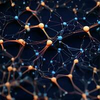 abstract background that is inspired by the complex network of synapses that connects our brains. photo