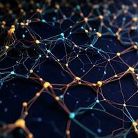 abstract background that is inspired by the complex network of synapses that connects our brains. photo