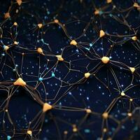 abstract background that is inspired by the complex network of synapses that connects our brains. photo