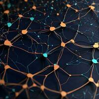 abstract background that is inspired by the complex network of synapses that connects our brains. photo