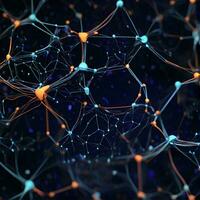 abstract background that is inspired by the complex network of synapses that connects our brains. photo