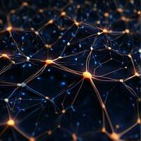 abstract background that is inspired by the complex network of synapses that connects our brains. photo