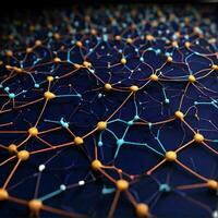 abstract background that is inspired by the complex network of synapses that connects our brains. photo