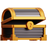 Treasure 3D Illustration for infographic, etc png