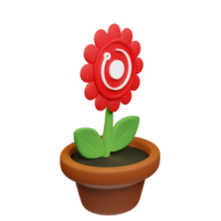 Render Token ,RNDR Crypto Bloom 3D Rendered Flower Pot png