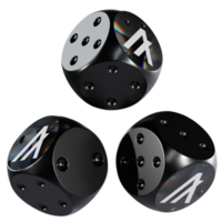 Dice Algorand ,ALGO Glass Dice Crypto 3D Icon png