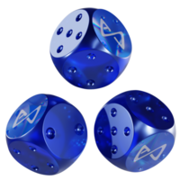 Dice Axie Infinity ,AXS Glass Dice Crypto 3D Icon png