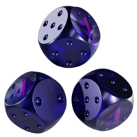 Dice Audius ,AUDIO Glass Dice Crypto 3D Icon png