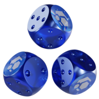 Dice Flux Glass Dice Crypto 3D Icon png