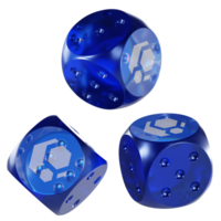 Dice Flux Glass Dice Crypto 3D Icon png