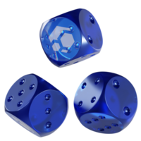 Dice Flux Glass Dice Crypto 3D Icon png