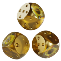 Dice PAX Gold ,PAXG Glass Dice Crypto 3D Icon png