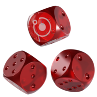 Dice Render ,RNDR Glass Dice Crypto 3D Icon png