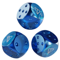 Dice Toncoin ,TON Glass Dice Crypto 3D Icon png
