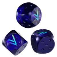 Dice VeChain ,VET Glass Dice Crypto 3D Icon png