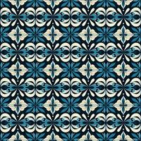 Art deco floral seamless geometric pattern, arabesque, azulejo. Print for printing on fabric, wrapping paper, scrapbooking photo