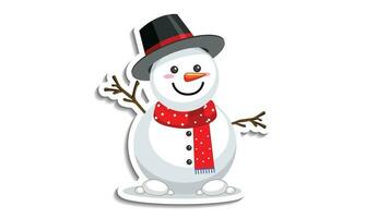 Snowman Christmas Graphic Creepy Clip Art Vector Design, 100 vector illustration design.