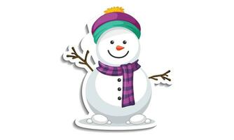 Snowman Christmas Graphic Creepy Clip Art Vector Design, 100 vector illustration design.